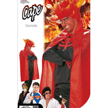 e-carnavalskleding-SYK Rode Cape Kind 115Cm