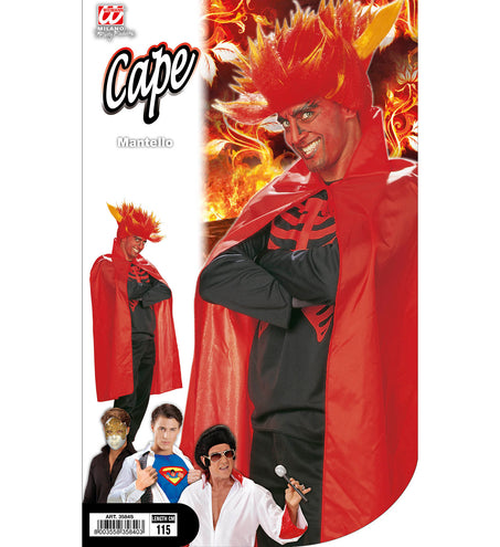 e-carnavalskleding-SYK Rode Cape Kind 115Cm