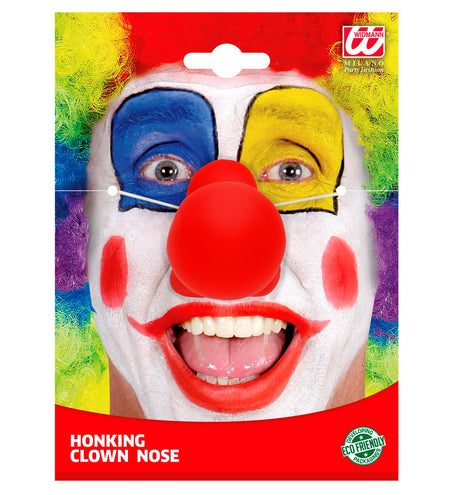 e-carnavalskleding-SYK Rode clownsneus met geluid