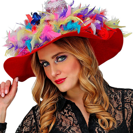 e-carnavalskleding-SYK Rode dames flaphoed