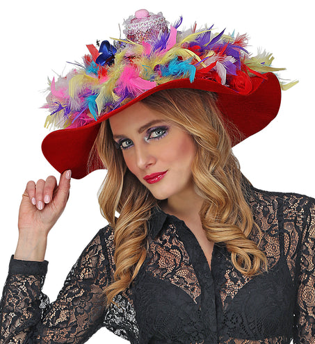e-carnavalskleding-SYK Rode dames flaphoed