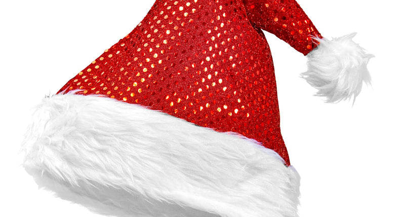 e-carnavalskleding-SYK Rode glitter kerstmuts