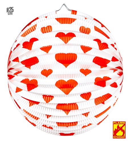 e-carnavalskleding-SYK Rode hart lampion decoratie voor Valentijn