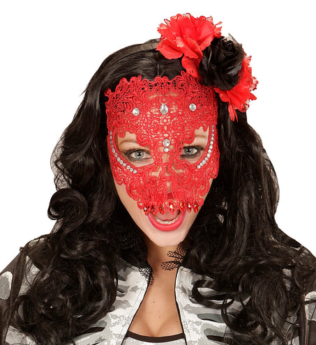 e-carnavalskleding-SYK Rode kanten maskers