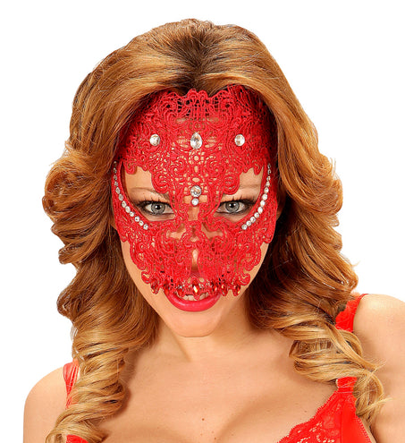 e-carnavalskleding-SYK Rode kanten maskers