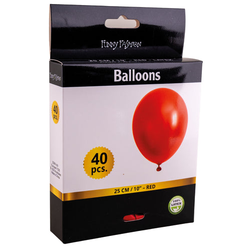 e-carnavalskleding-SYK Rode latex ballonnen 40st.