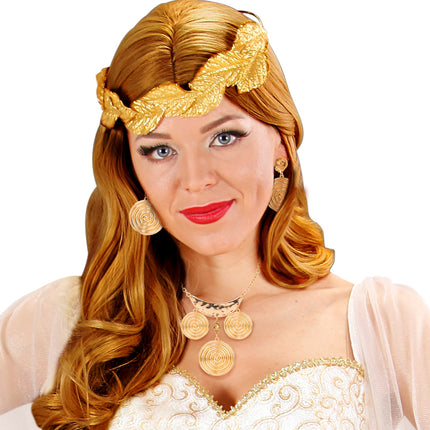 e-carnavalskleding-SYK Romeinse ketting en oorbellen set