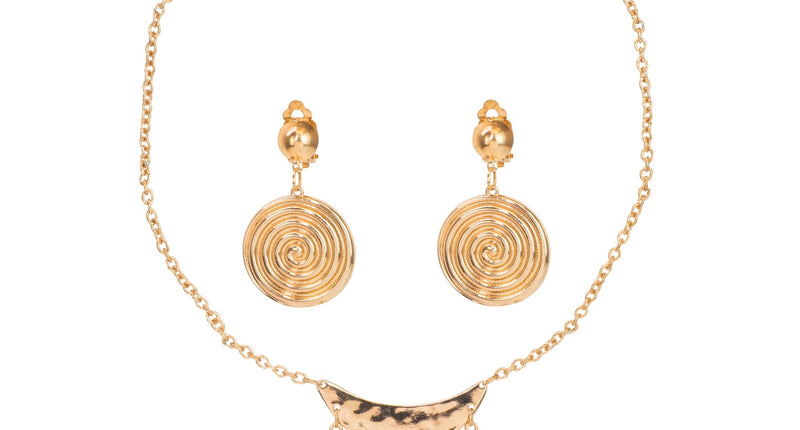 e-carnavalskleding-SYK Romeinse ketting en oorbellen set