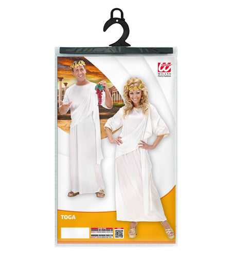 e-carnavalskleding-SYK Romeinse toga wit unisex