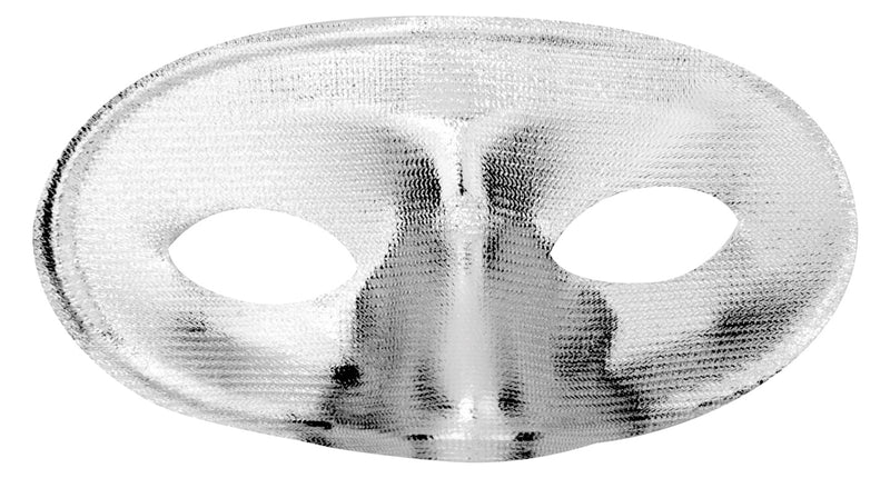 e-carnavalskleding-SYK Rond zilver oogmasker masquerade
