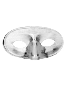 e-carnavalskleding-SYK Rond zilver oogmasker masquerade