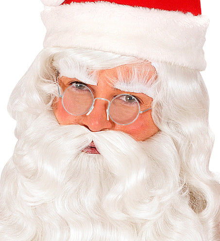 e-carnavalskleding-SYK Ronde bril zilver santa