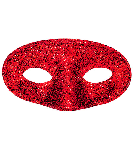 e-carnavalskleding-SYK Rood glitter oogmasker
