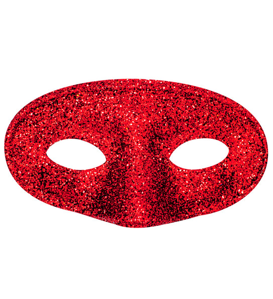 e-carnavalskleding-SYK Rood glitter oogmasker