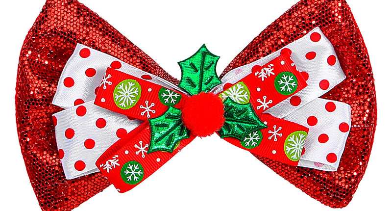 e-carnavalskleding-SYK Rood glitterstrikje kerstmis