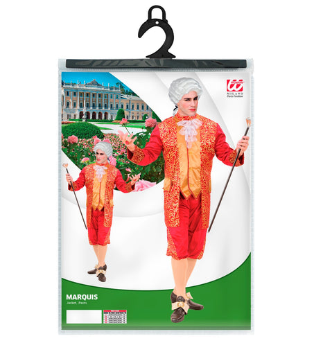 e-carnavalskleding-SYK Rood Markies kostuum van Bordeaux