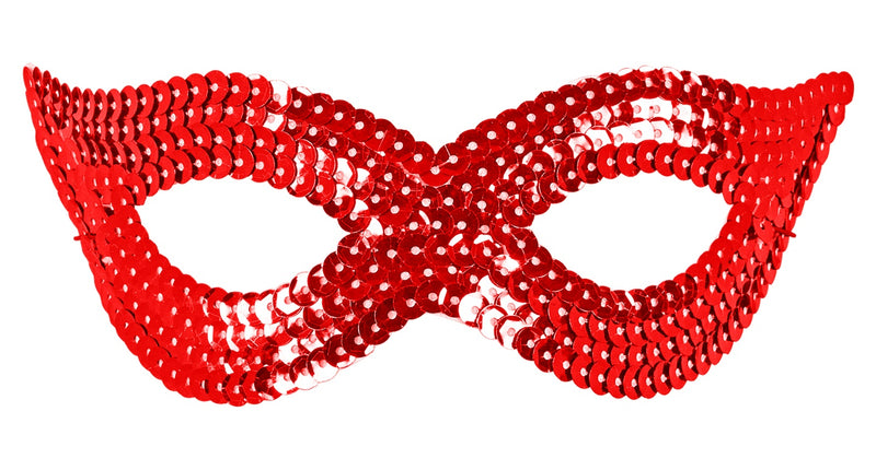 e-carnavalskleding-SYK Rood oogmasker pailletten