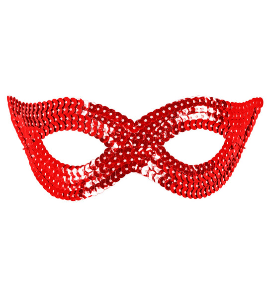 e-carnavalskleding-SYK Rood oogmasker pailletten
