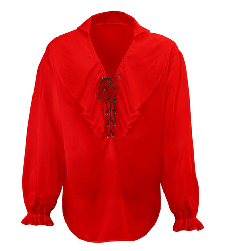 e-carnavalskleding-SYK Rood piratenshirt volwassenen