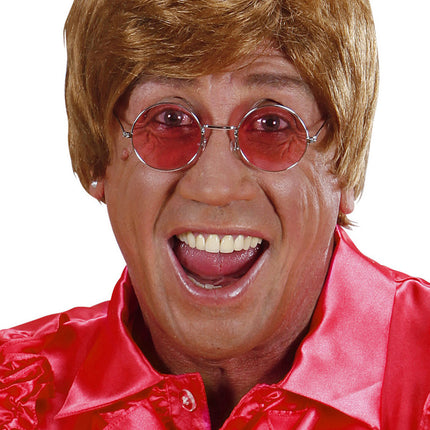 e-carnavalskleding-SYK Roze bril 70-er jaren Flower Power