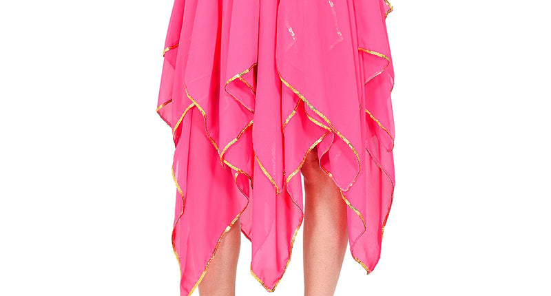 e-carnavalskleding-SYK Roze chiffon rok