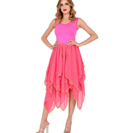 e-carnavalskleding-SYK Roze chiffon rok