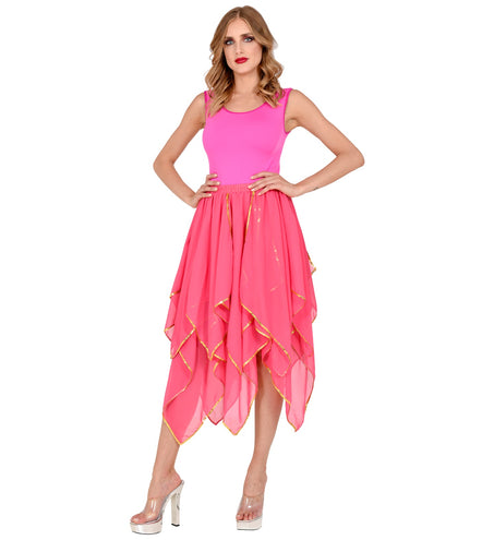 e-carnavalskleding-SYK Roze chiffon rok