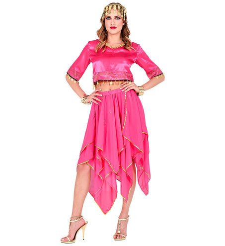 e-carnavalskleding-SYK Roze chiffon rok