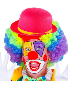 e-carnavalskleding-SYK Roze clowns bolhoed