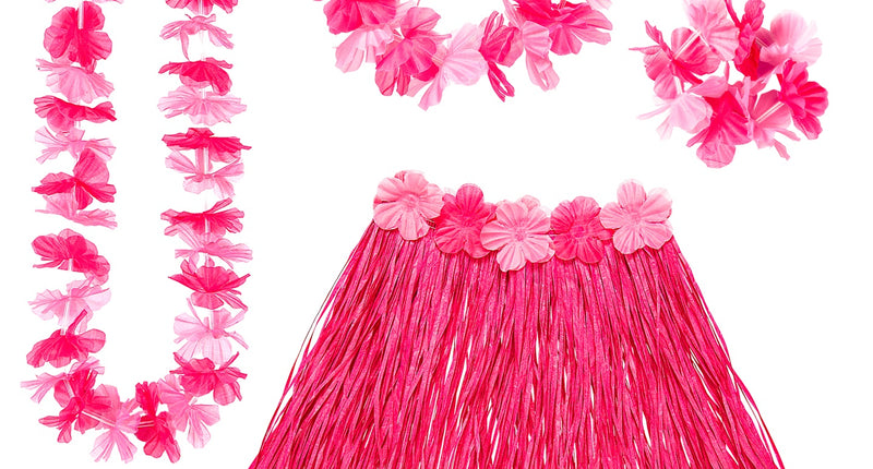 e-carnavalskleding-SYK Roze Hawaii set Tropical Danny