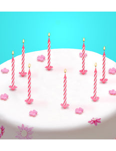 e-carnavalskleding-SYK Roze kaarsje happy birthday