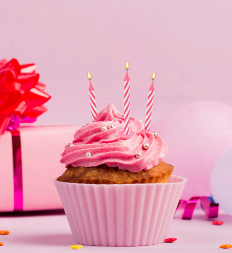 e-carnavalskleding-SYK Roze kaarsje happy birthday