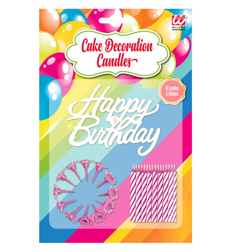e-carnavalskleding-SYK Roze kaarsje happy birthday