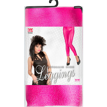 e-carnavalskleding-SYK Roze metallic legging