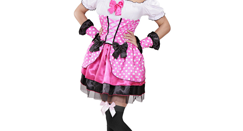 e-carnavalskleding-SYK Roze muis kostuum Rian dames