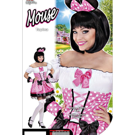 e-carnavalskleding-SYK Roze muis kostuum Rian dames