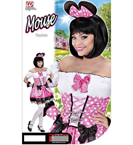 e-carnavalskleding-SYK Roze muis kostuum Rian dames