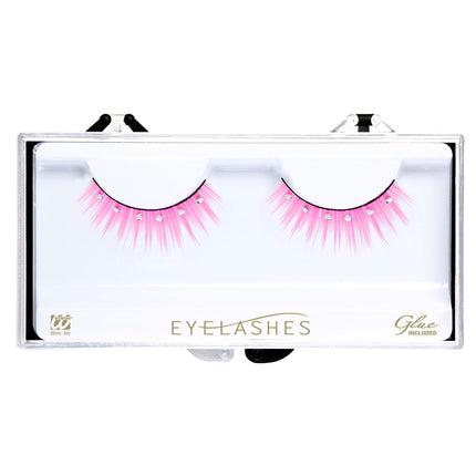 e-carnavalskleding-SYK Roze oogwimpers met strass