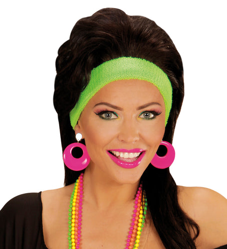e-carnavalskleding-SYK Roze oorbellen neon disco