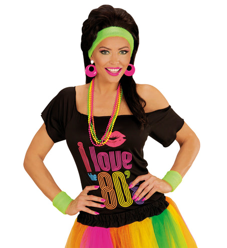 e-carnavalskleding-SYK Roze oorbellen neon disco