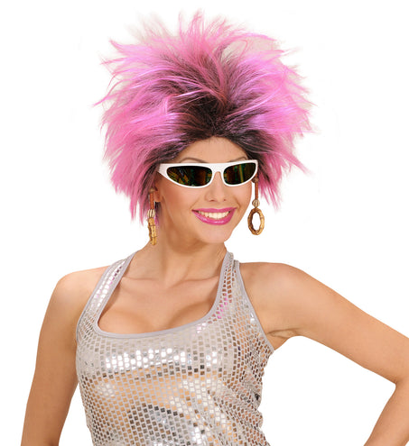 e-carnavalskleding-SYK Roze pruik Frenzy