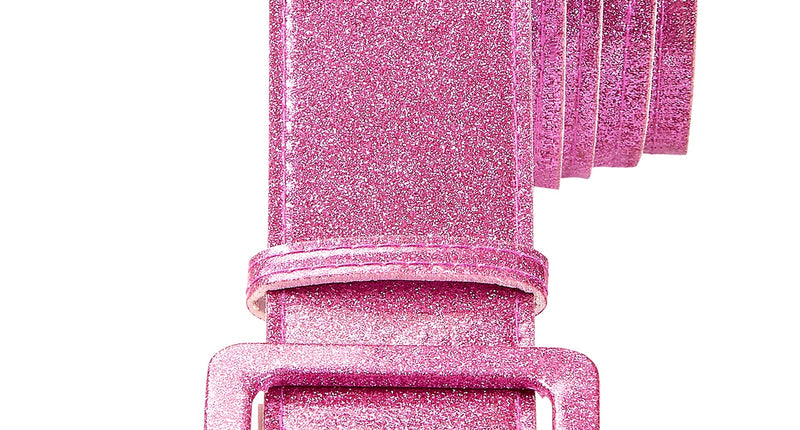 e-carnavalskleding-SYK Roze showriem met glitters