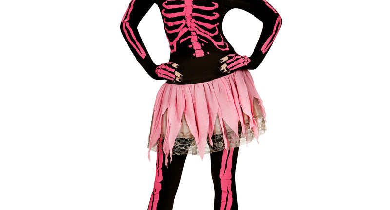 e-carnavalskleding-SYK Roze skeletonjurkjes voor Halloween