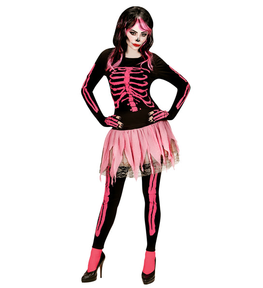 e-carnavalskleding-SYK Roze skeletonjurkjes voor Halloween