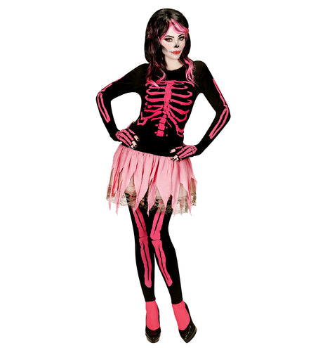 e-carnavalskleding-SYK Roze skeletonjurkjes voor Halloween