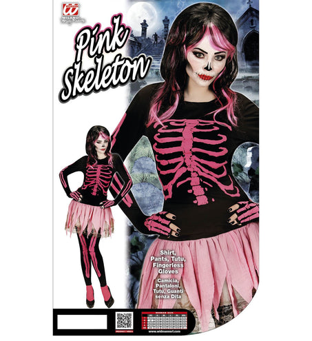 e-carnavalskleding-SYK Roze skeletonjurkjes voor Halloween
