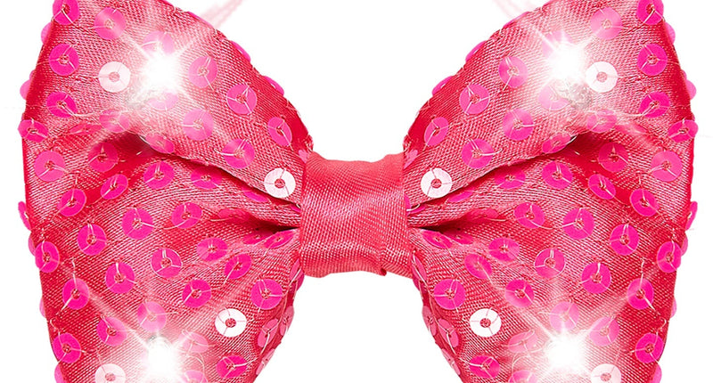 e-carnavalskleding-SYK Roze strikjes met flitslicht