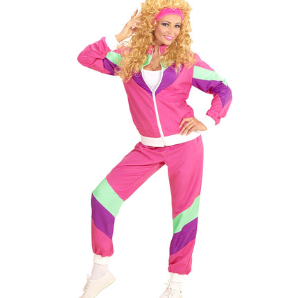 e-carnavalskleding-SYK Roze trainingspak