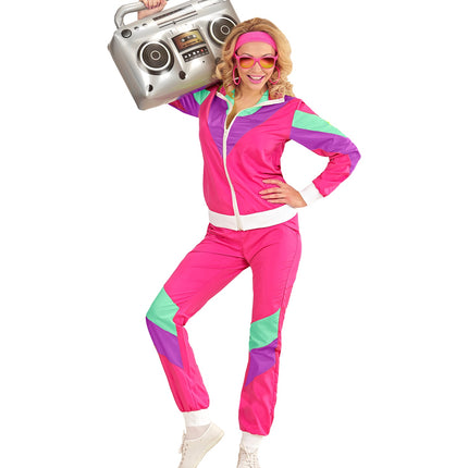 e-carnavalskleding-SYK Roze trainingspak