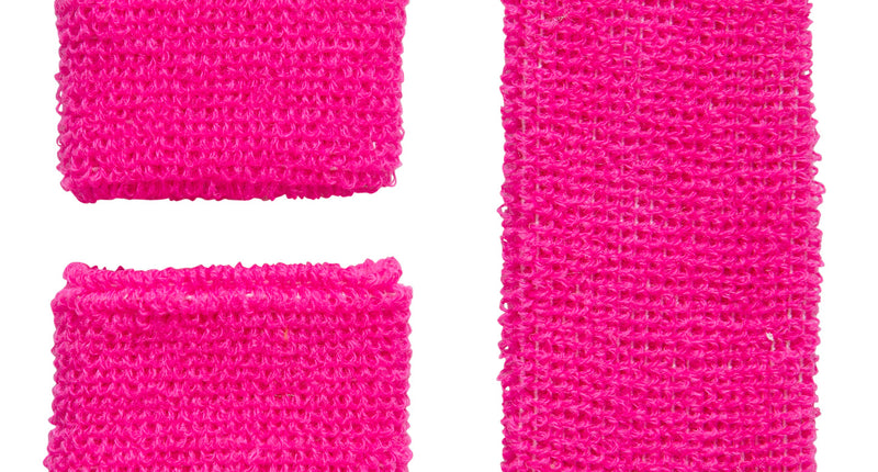 e-carnavalskleding-SYK Roze zweetbanden neon set